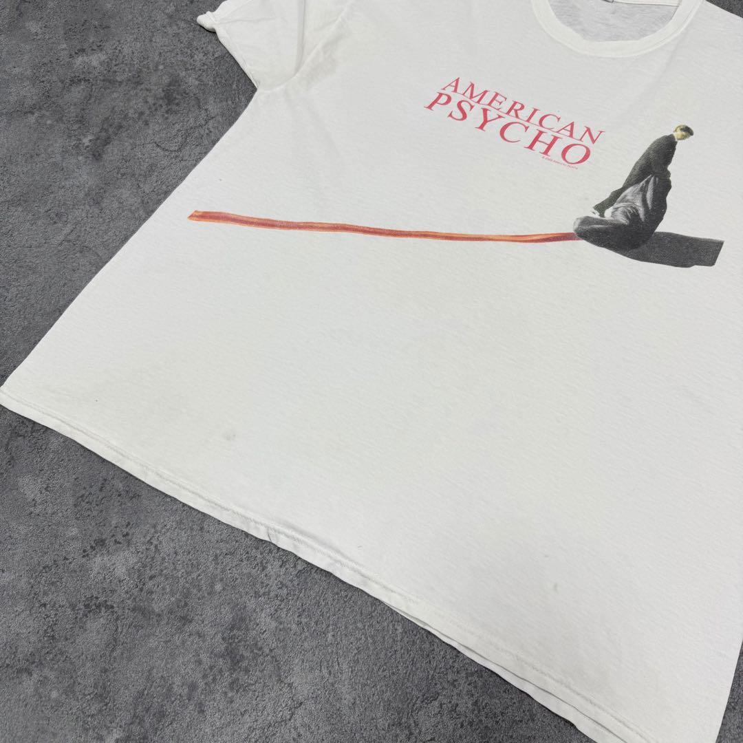 古着 00s アメリカン・サイコ 半袖 シャツ 映画 ムービー ホワイト 白