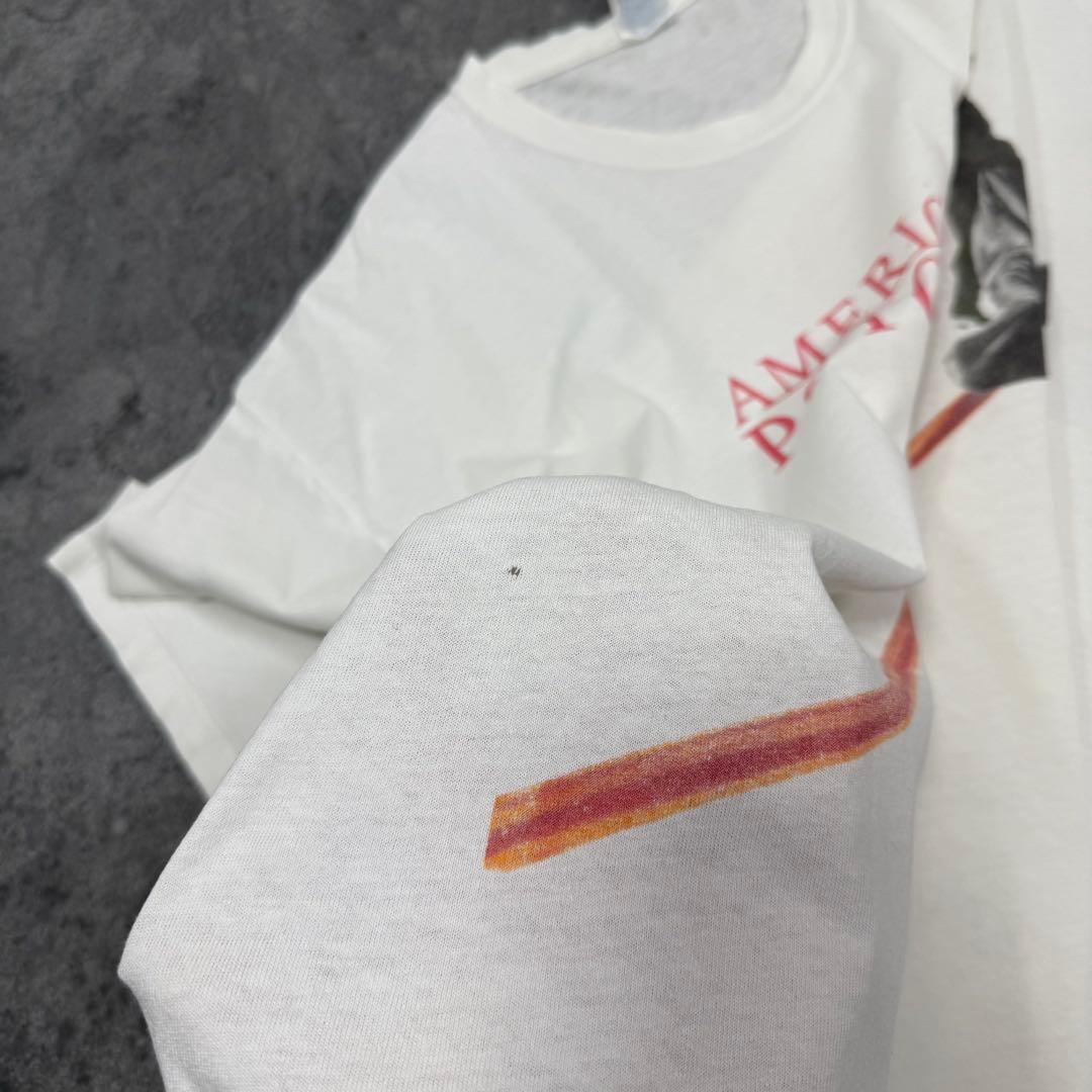 古着 00s アメリカン・サイコ 半袖 シャツ 映画 ムービー ホワイト 白