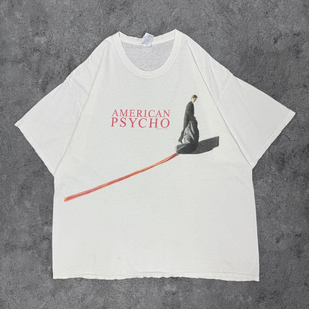 古着 00s アメリカン・サイコ 半袖 シャツ 映画 ムービー ホワイト 白