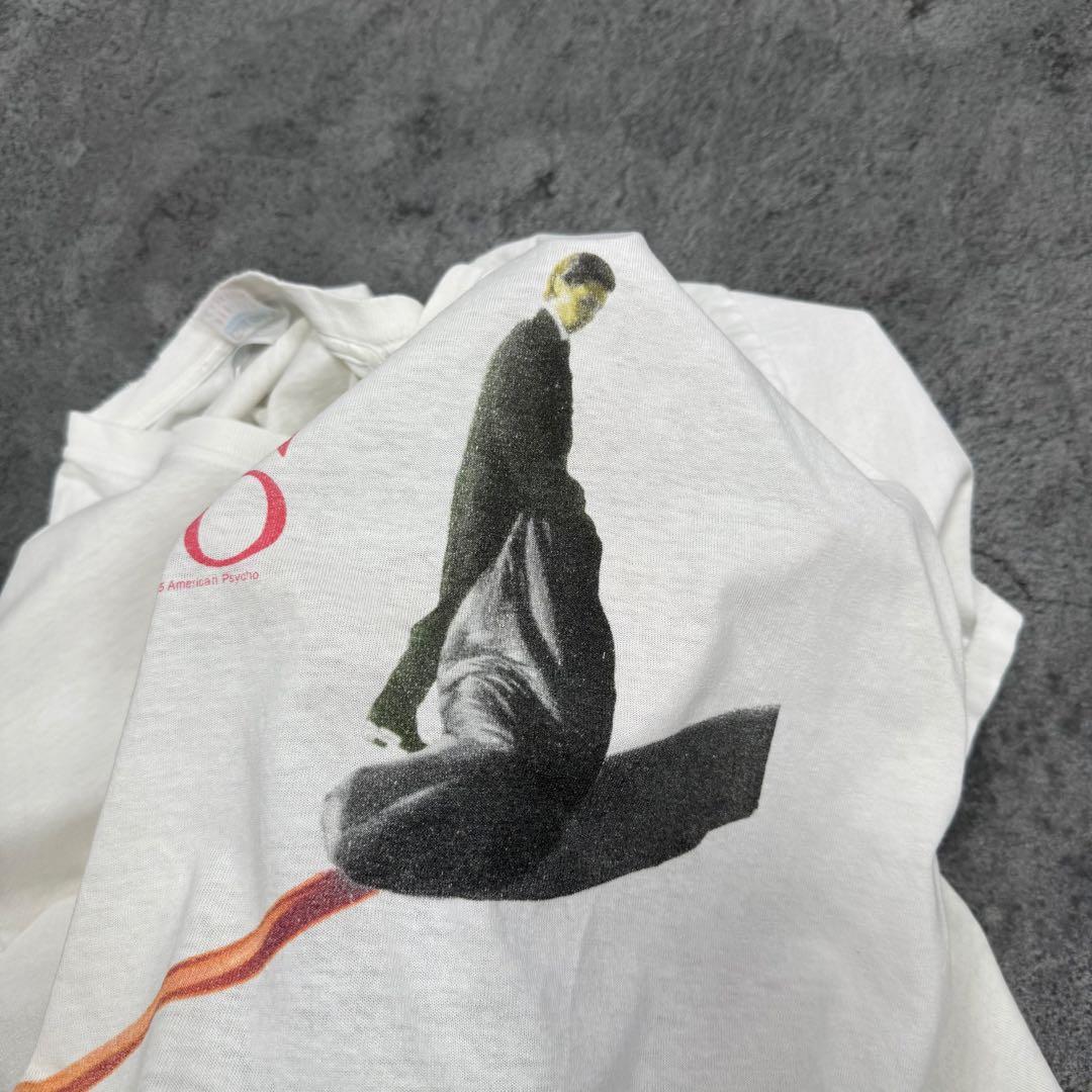 古着 00s アメリカン・サイコ 半袖 シャツ 映画 ムービー ホワイト 白