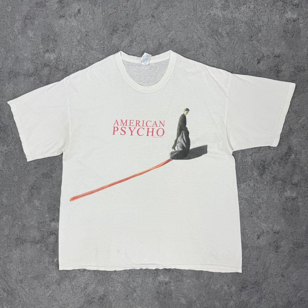 古着 00s アメリカン・サイコ 半袖 シャツ 映画 ムービー ホワイト 白