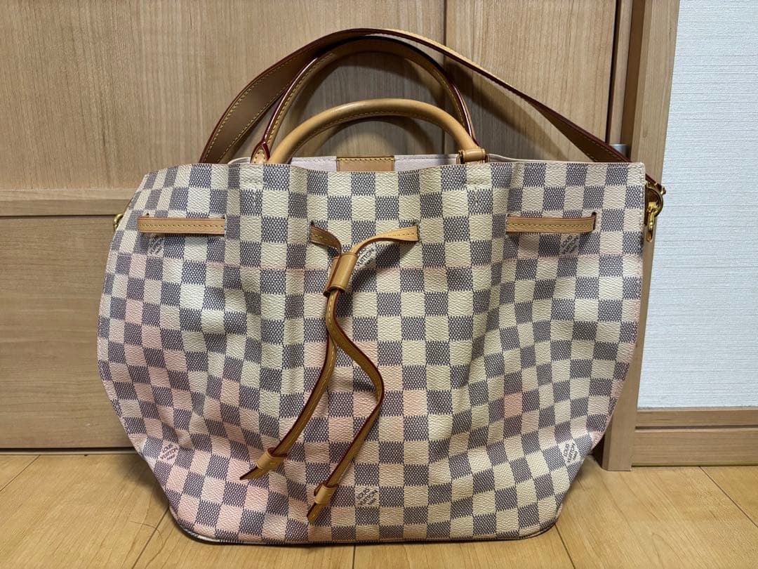 ルイヴィトン  ジロラッタ  ダミエ アズール 2way ハンドバッグ