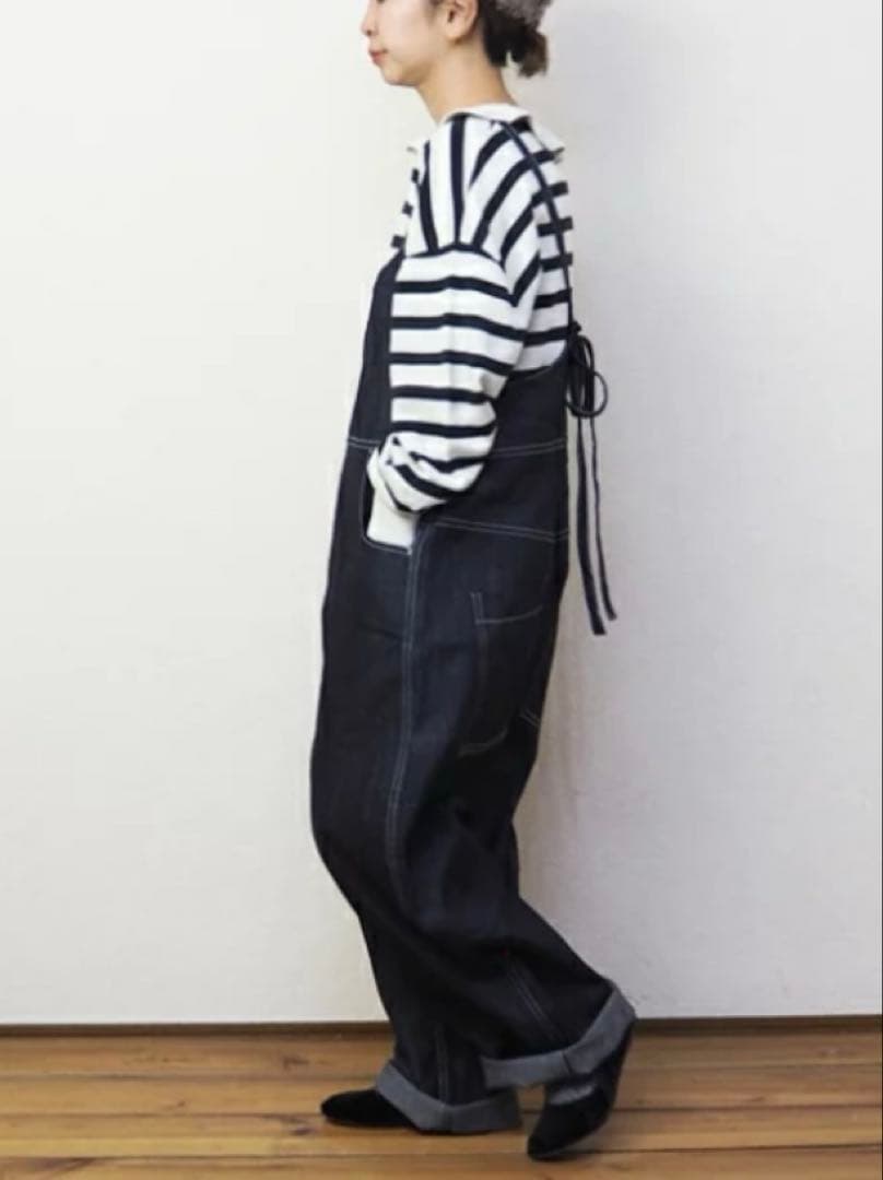 新品！NARU ナル 8ozムラデニム ノッポサロペット