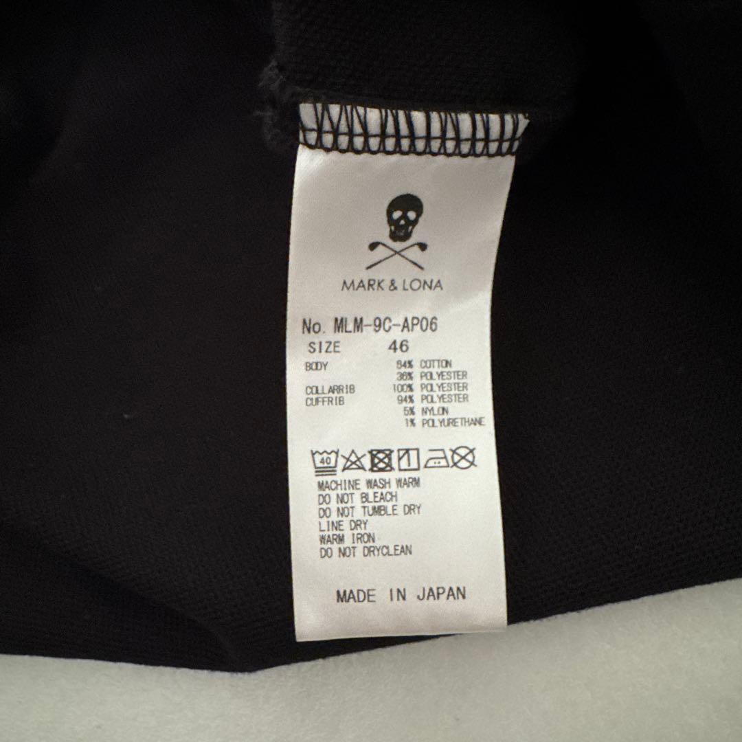 MARK & LONA マークアンドロナ　ゴルフ　黒ポロシャツ