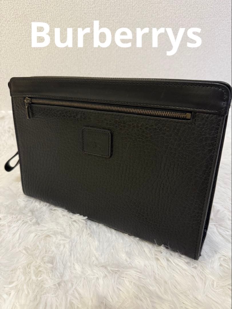 バーバリー　セカンドバック　クラッチバッグ　黒