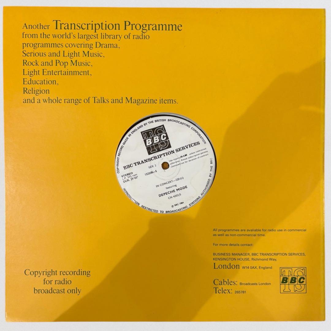レア貴重レコード BBC In Concert 320 Depeche Mode