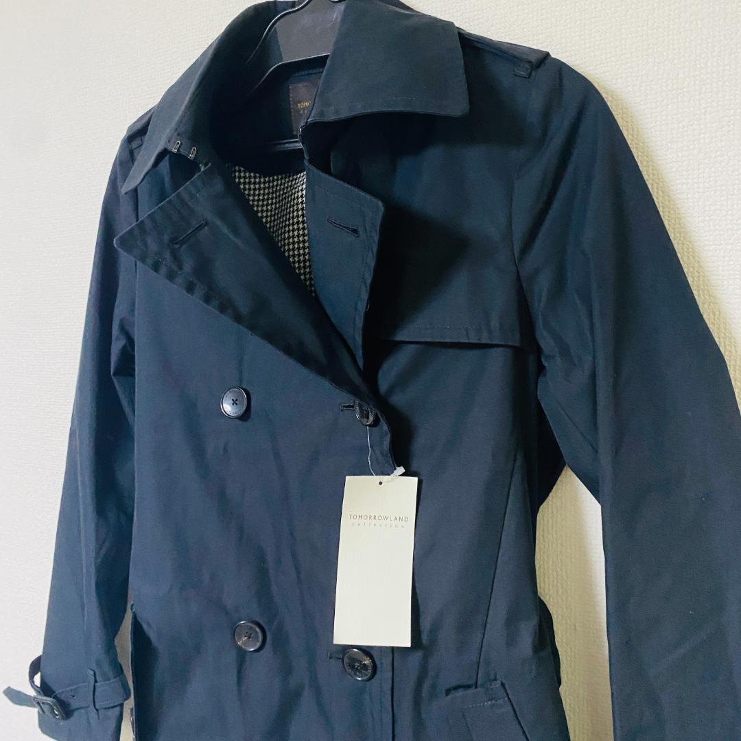 【新品未使用】TOMORROWLAND トレンチコート 黒 36 ライナー
