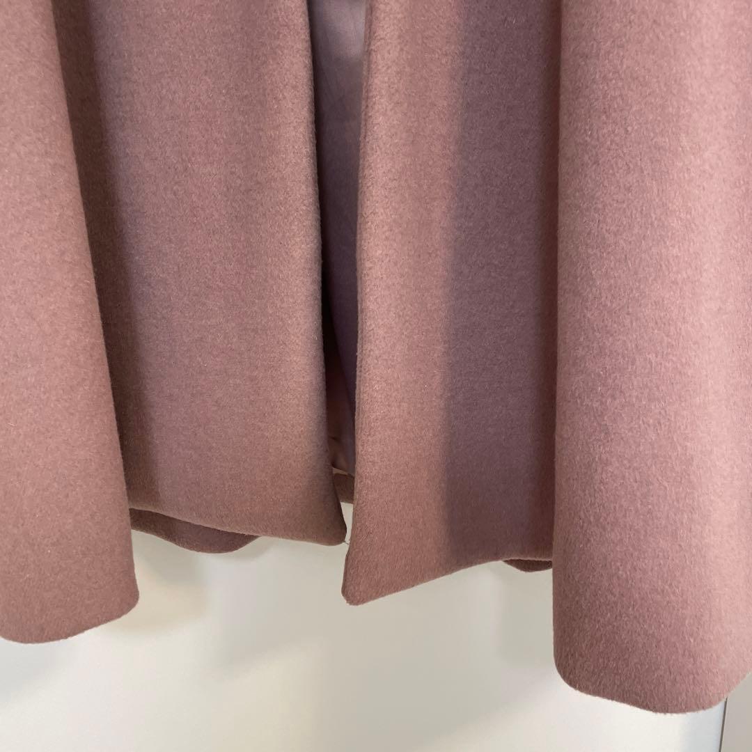 コヒナ　cohina バックフレアチェスターコート　ダスティピンク