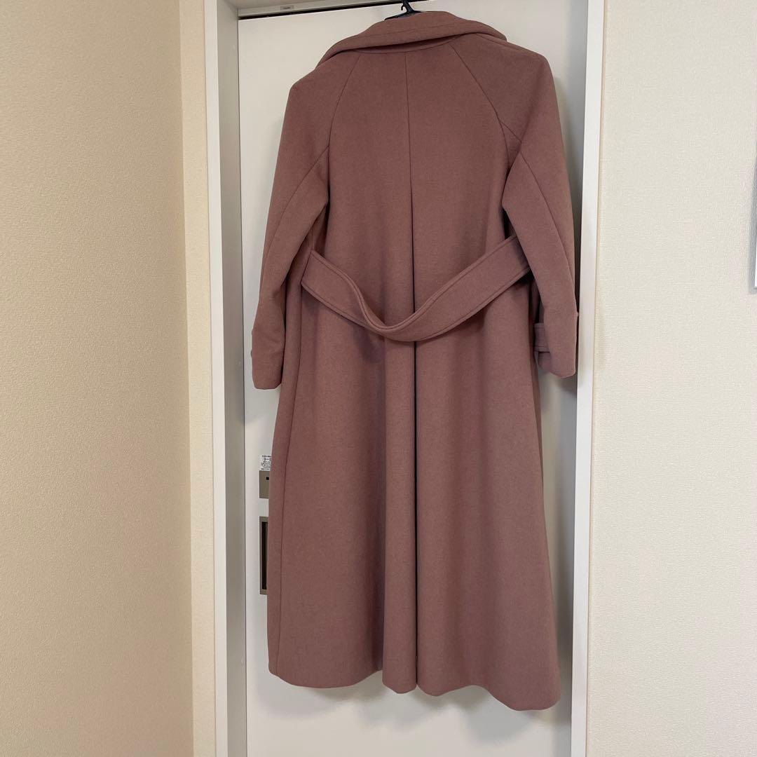 コヒナ　cohina バックフレアチェスターコート　ダスティピンク