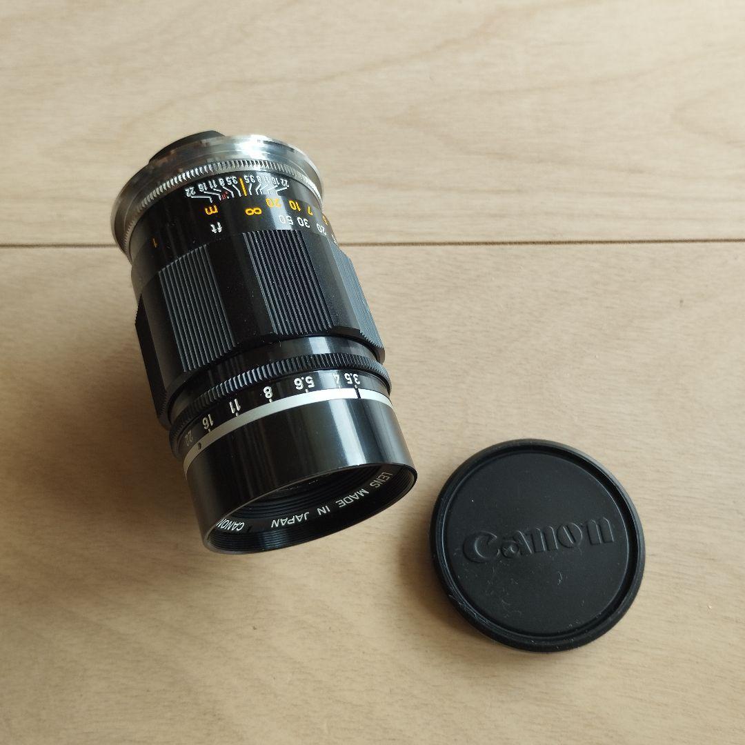 【美品】キヤノン　100mm F3.5　Ⅲ　Lマウント　 純正前後キャップ付き