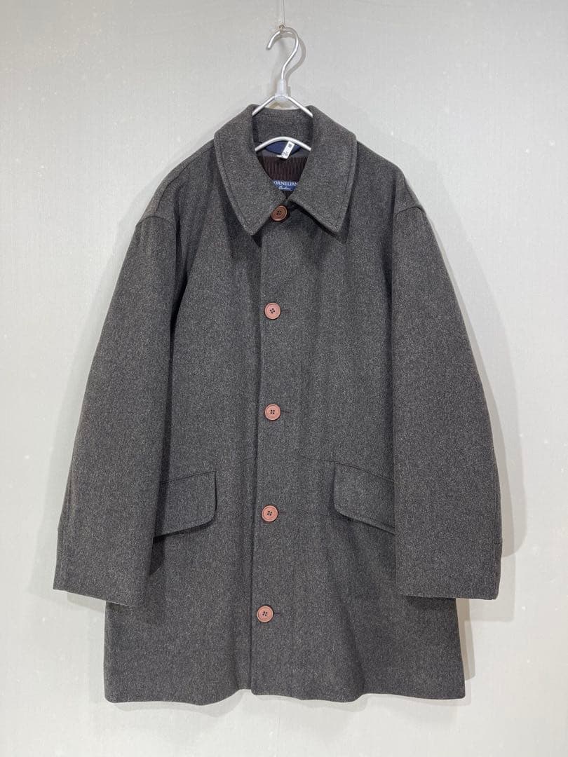 196 CORNELIANI コルネリアーニ 厚手 ウール コート 48/M相