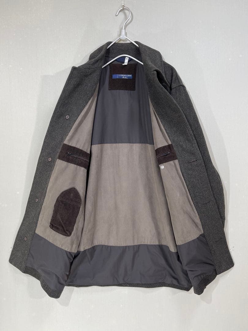 196 CORNELIANI コルネリアーニ 厚手 ウール コート 48/M相