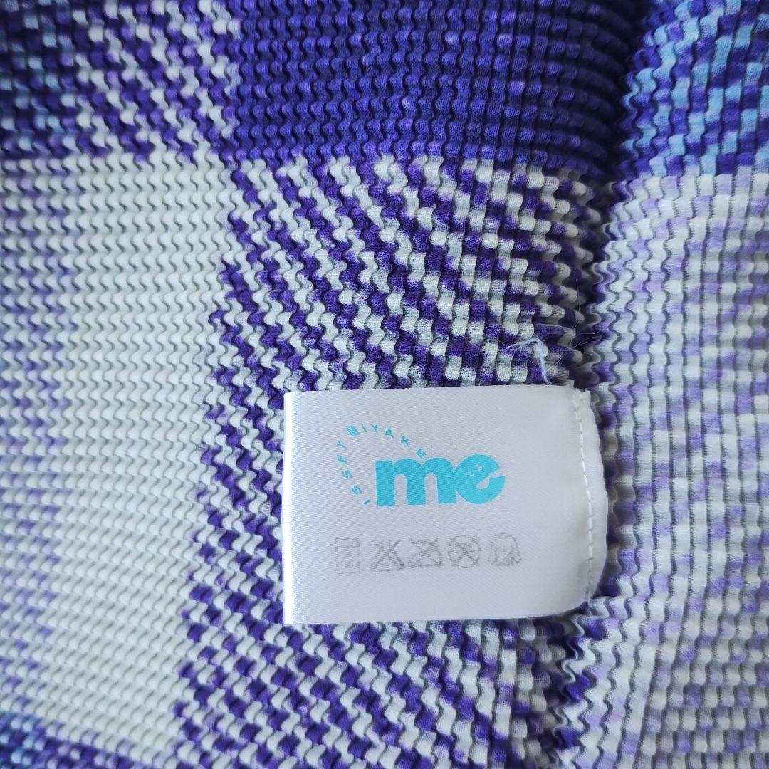 me ISSEY MIYAKE　ワッフルプリーツチェック　長袖カットソー