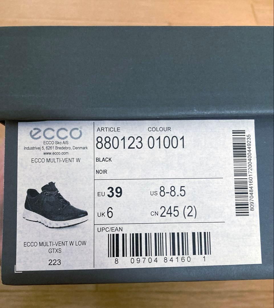 【新品】ecco レディース　シューズ　ゴアテックス　スニーカー　24.5