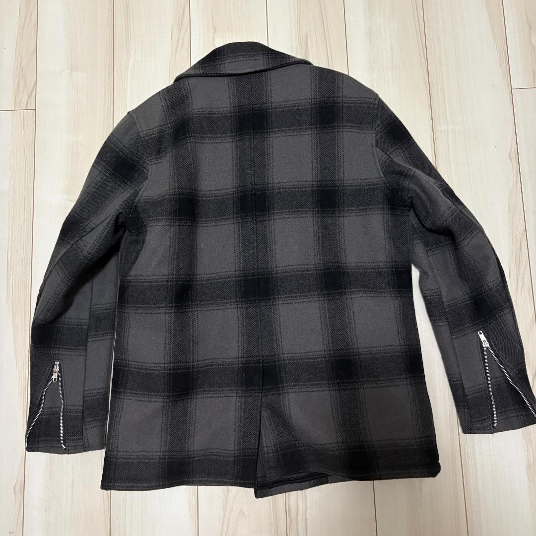 Schott チェック ウール ダブルライダース ジャケット