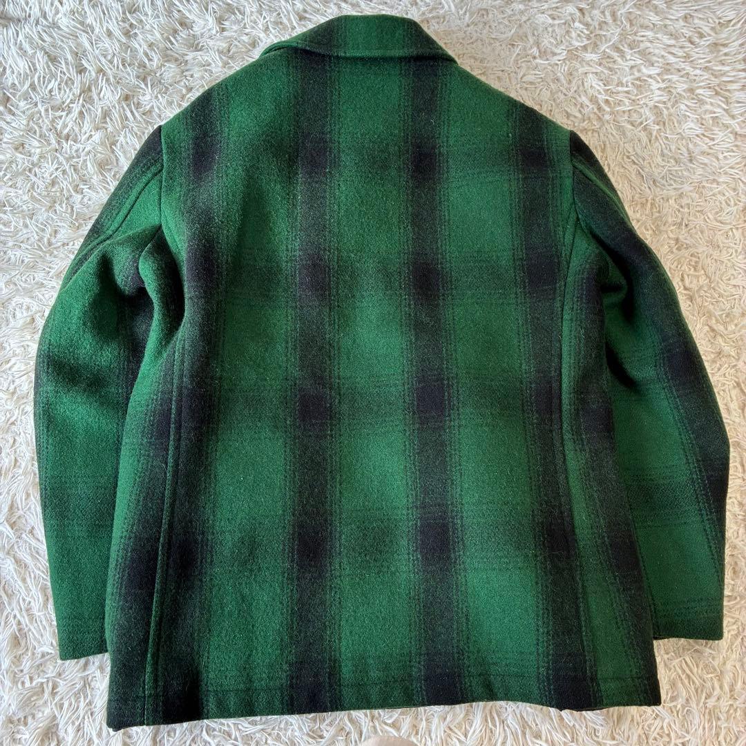 GAME Sportswear USA製 オンブレ ウール混ピーコート 42