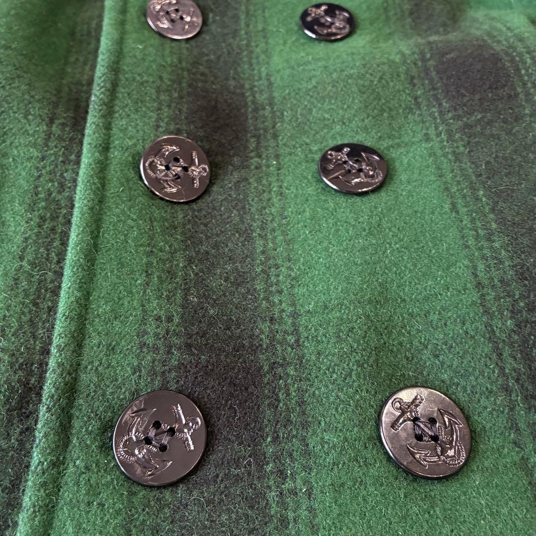 GAME Sportswear USA製 オンブレ ウール混ピーコート 42