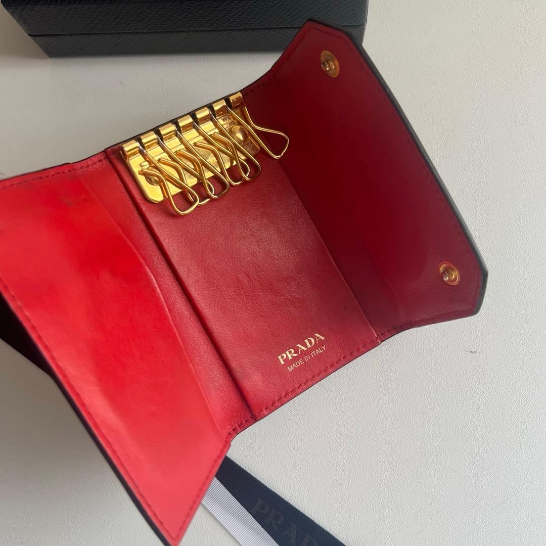 377 美品 PRADA プラダ キーケース