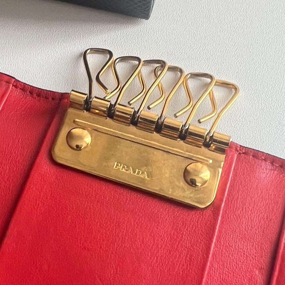 377 美品 PRADA プラダ キーケース