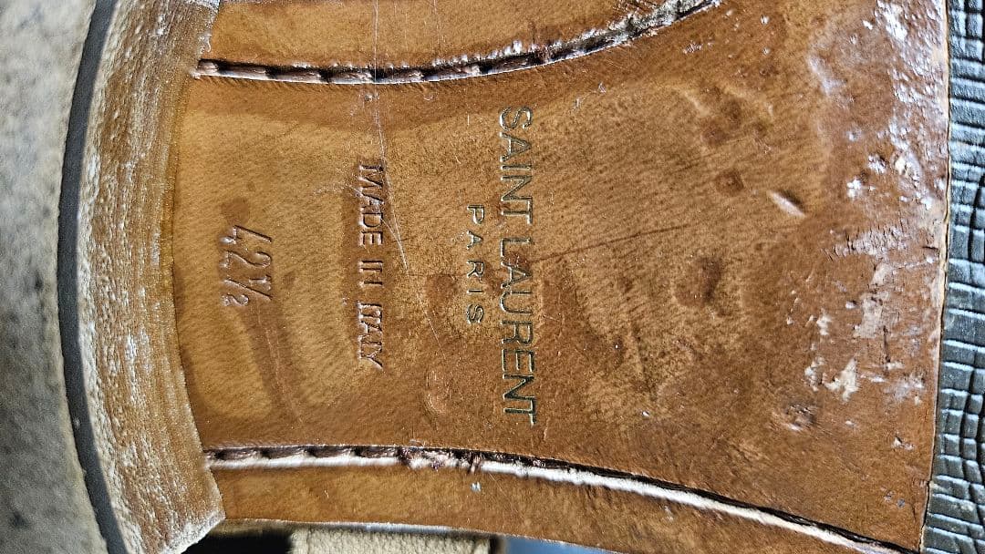 エディ期　希少な42.5　リングブーツ　ハーネスブーツ　スエード