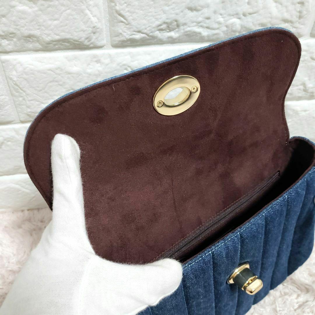 コーチ COACHデニムキルティング2wayショルダーハンドバッグ 極美品