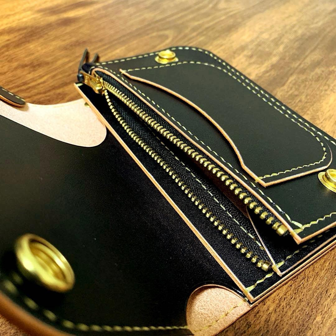 ⭐︎特別モデル⭐︎トラッカーウォレット　姫路レザー　CAx008