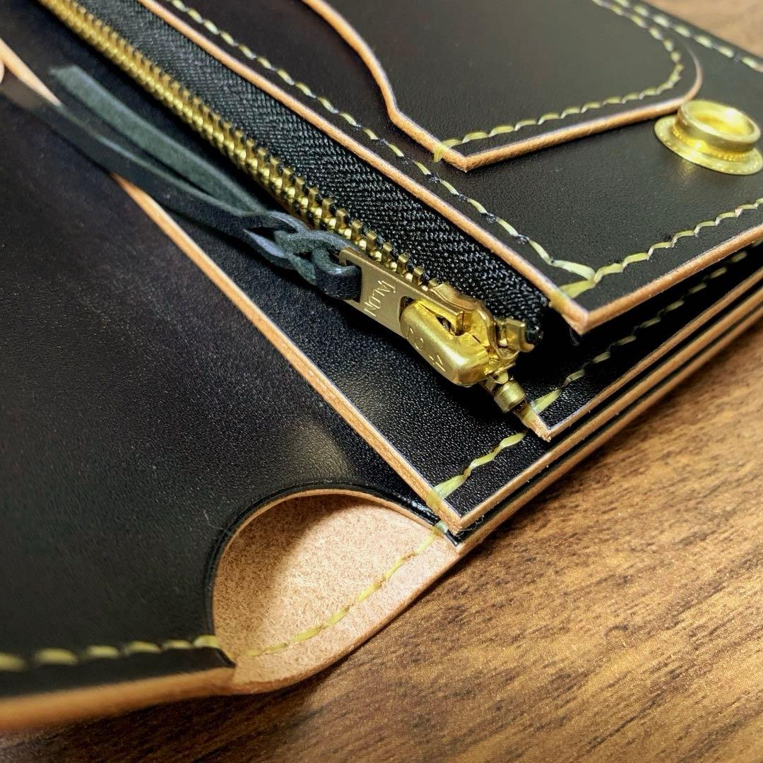 ⭐︎特別モデル⭐︎トラッカーウォレット　姫路レザー　CAx008