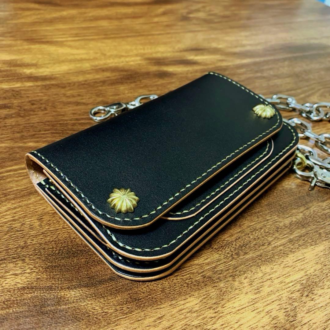 ⭐︎特別モデル⭐︎トラッカーウォレット　姫路レザー　CAx008