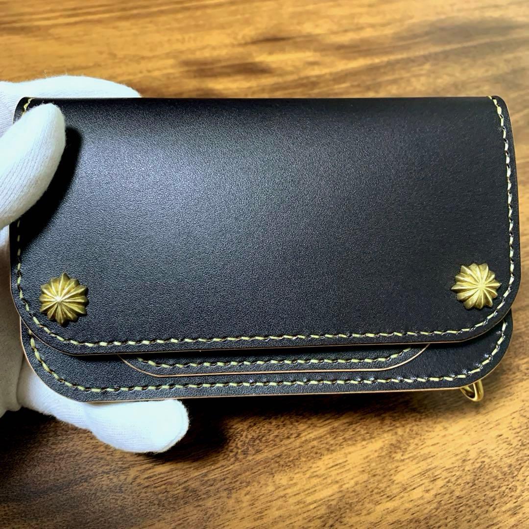 ⭐︎特別モデル⭐︎トラッカーウォレット　姫路レザー　CAx008