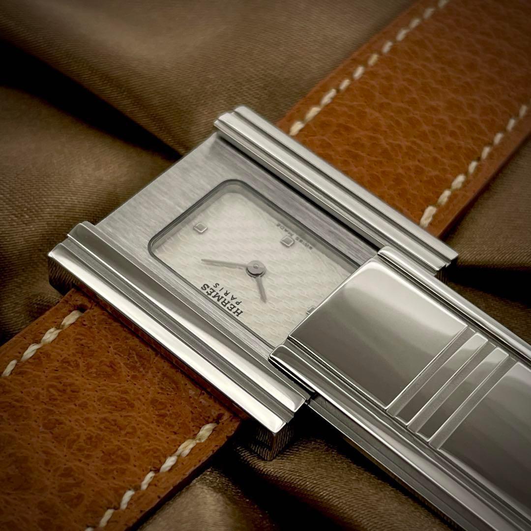 T102 エルメス グリザード GL1.510 クォーツ 箱ギャラ付き