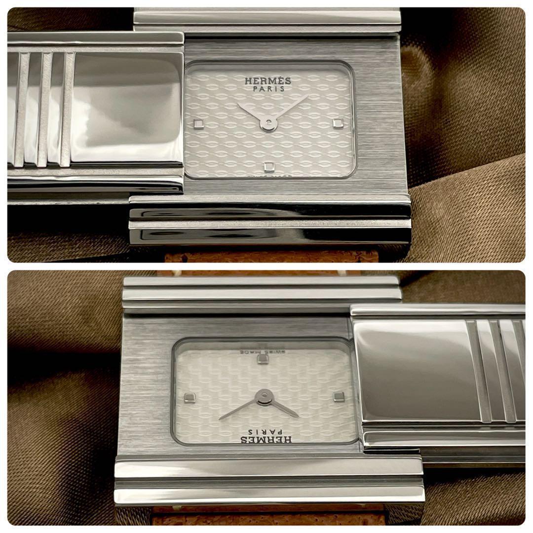 T102 エルメス グリザード GL1.510 クォーツ 箱ギャラ付き