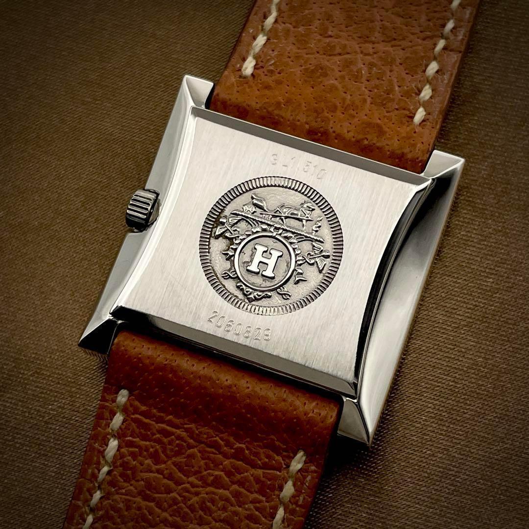 T102 エルメス グリザード GL1.510 クォーツ 箱ギャラ付き