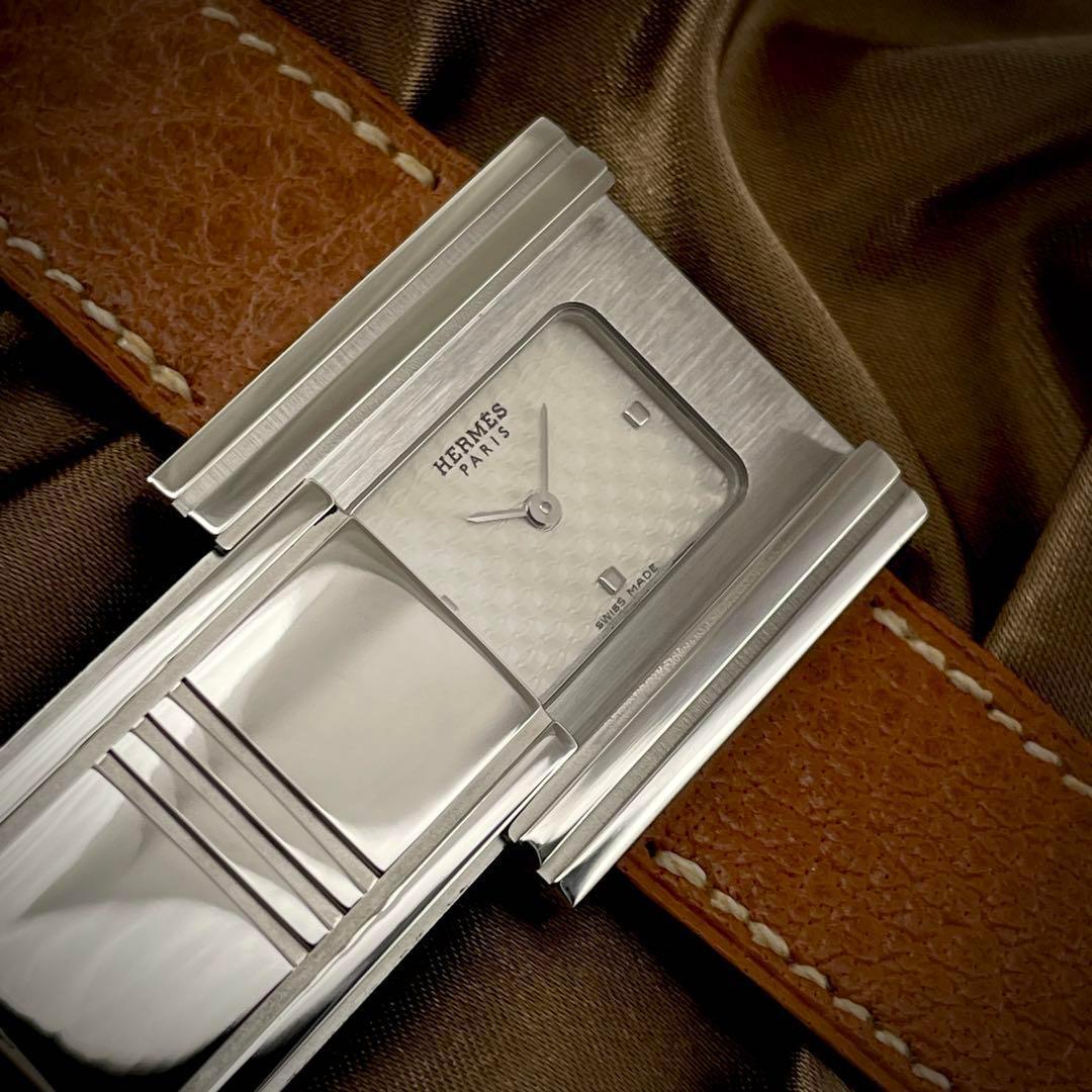 T102 エルメス グリザード GL1.510 クォーツ 箱ギャラ付き
