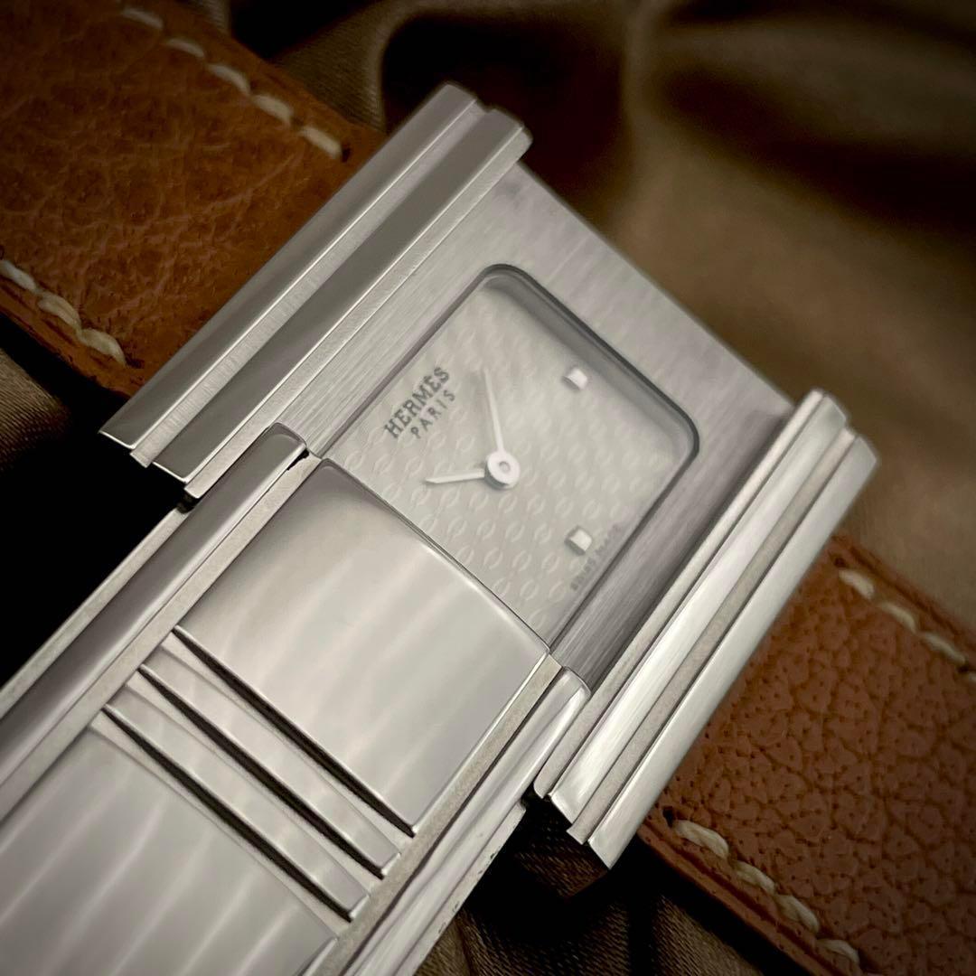 T102 エルメス グリザード GL1.510 クォーツ 箱ギャラ付き