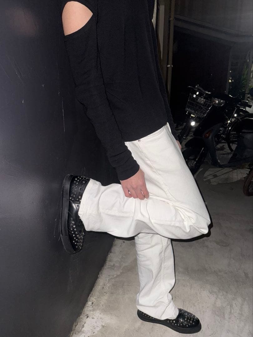 靴 Prada Sport studded leather shoes 40