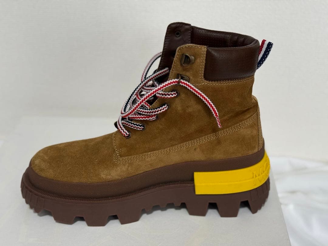 ほ*ん様 MONCLER ブラウン スエードアンクルブーツ　42 箱あり
