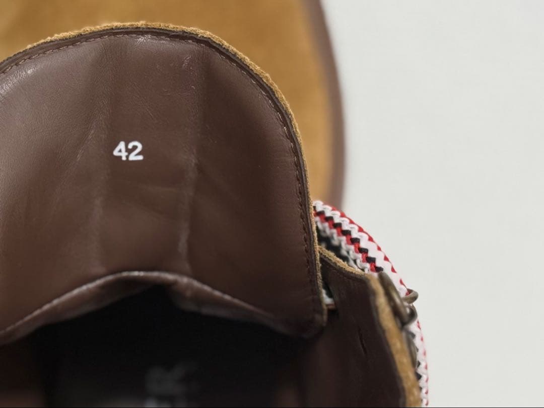 ほ*ん様 MONCLER ブラウン スエードアンクルブーツ　42 箱あり