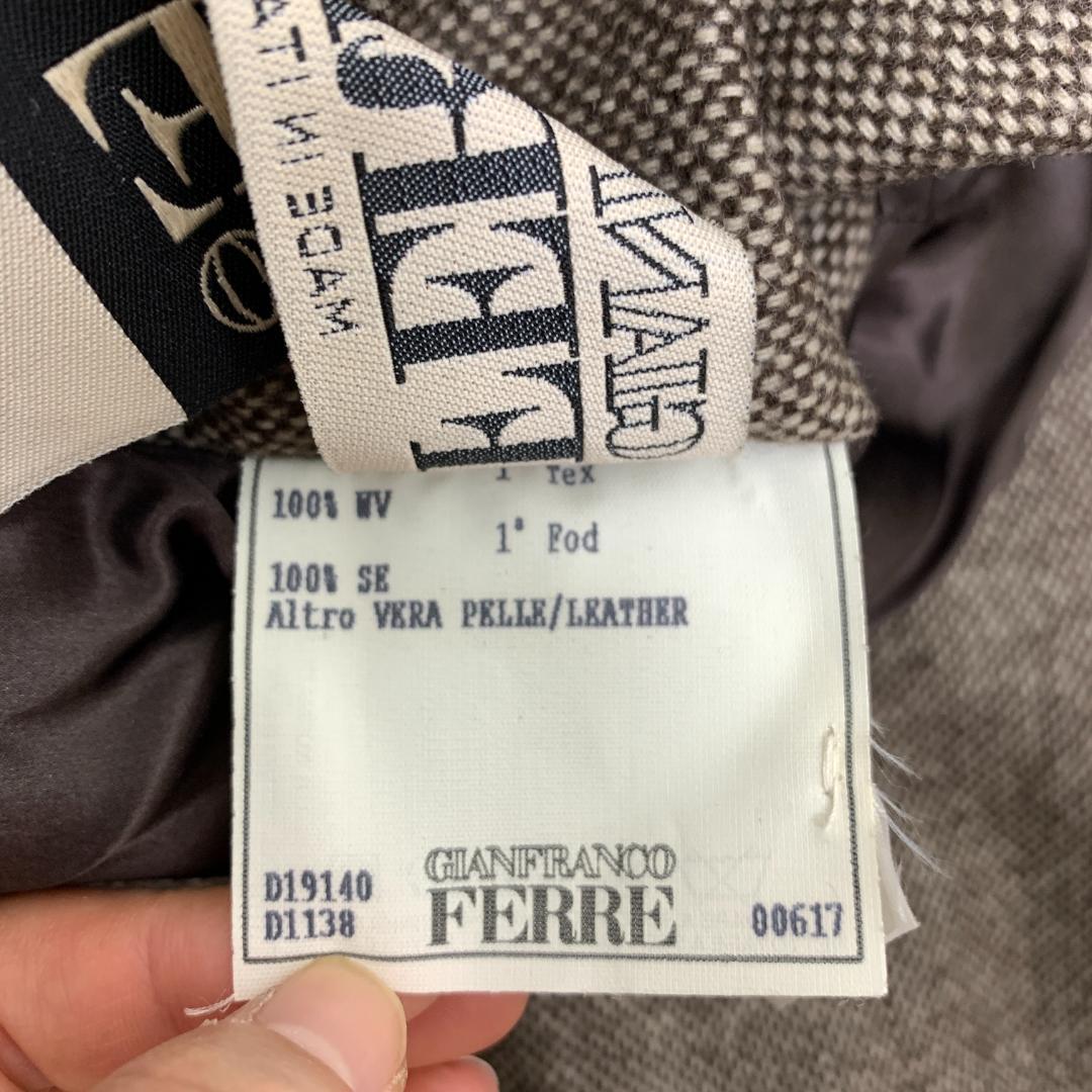 LA8506 新品タグ付 ジャンフランコフェレ テーラードジャケット 茶 40