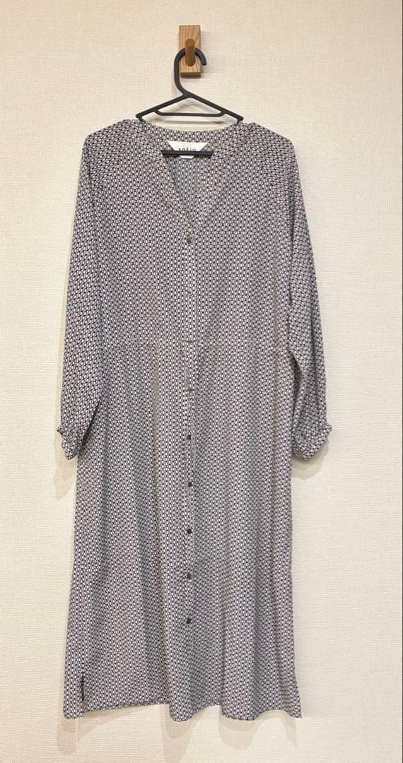 美品SOEJU チェーン柄ロングワンピース シャツ カーディガン