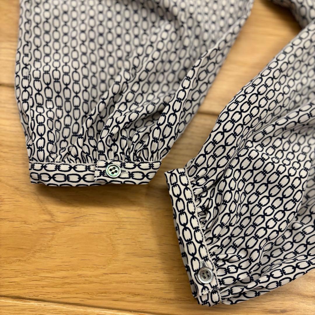 美品SOEJU チェーン柄ロングワンピース シャツ カーディガン