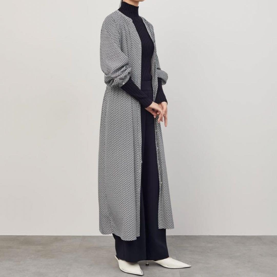 美品SOEJU チェーン柄ロングワンピース シャツ カーディガン