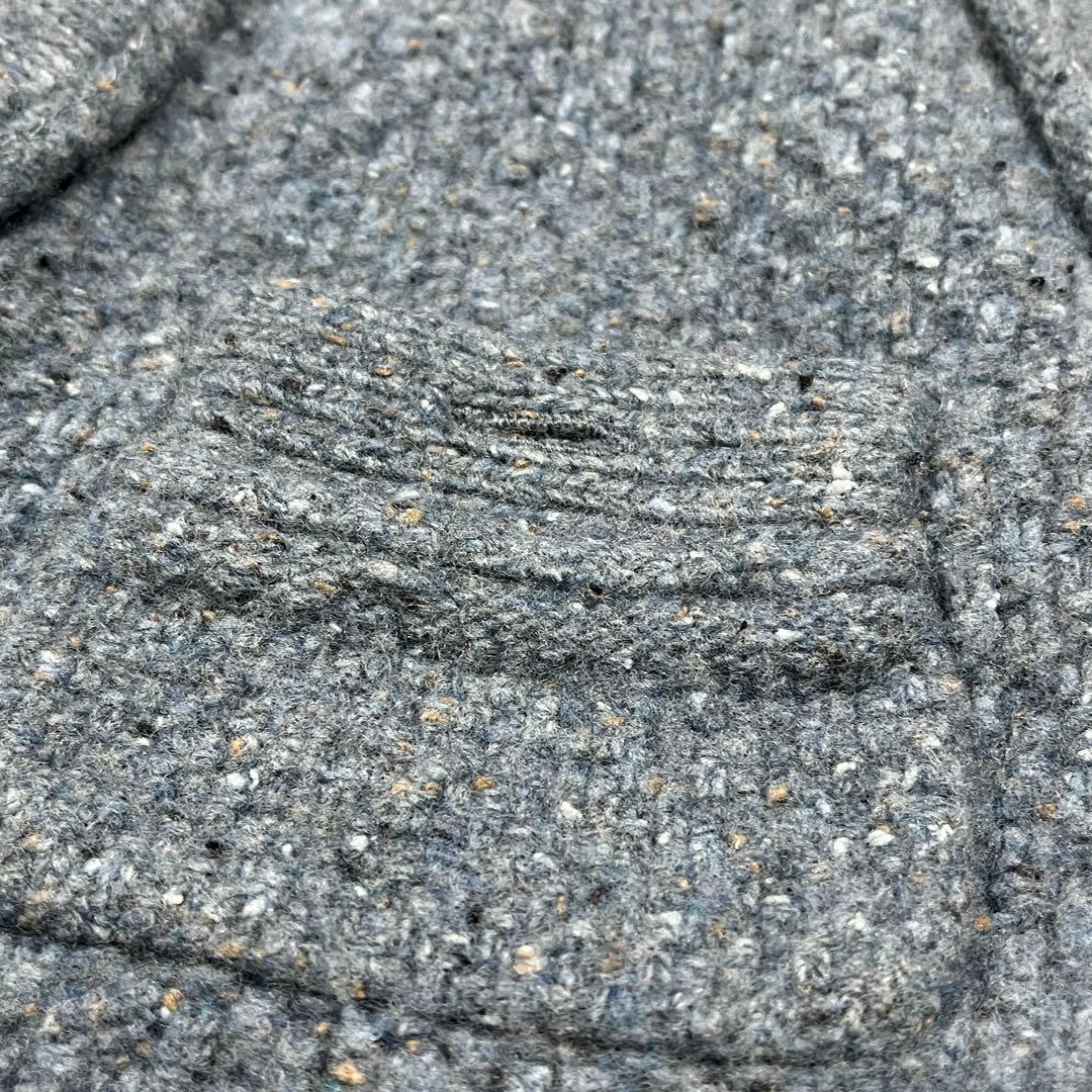 Chi e*** カレンソロジー ニットベスト ブルー 金ボタン