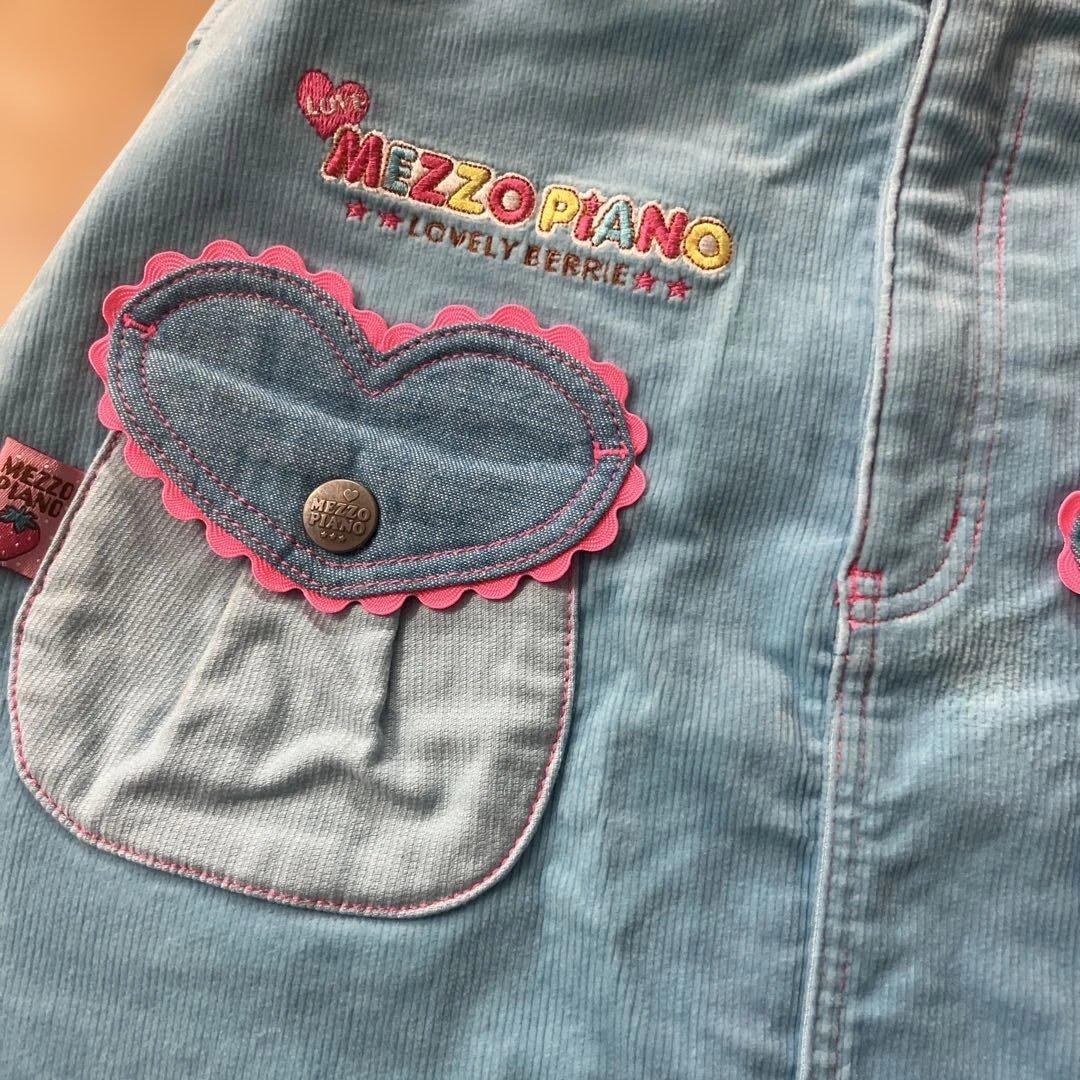 激レア　メゾピアノ スカート ワッペン 刺繍　平成レトロ 135