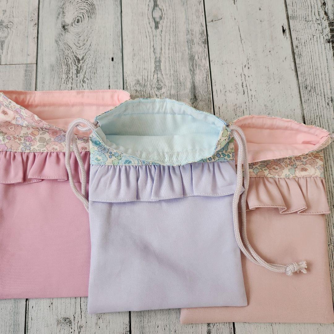 kakky03様オーダー★リバティフリルのレッスンバックセット