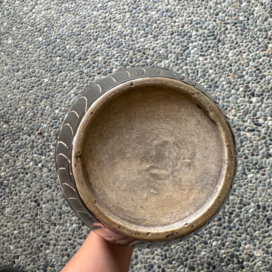 ‼️最後の値段‼️リサイクルFORT‼️new9/13唐物10‼️黒釉牡丹文梅瓶‼️箱入り