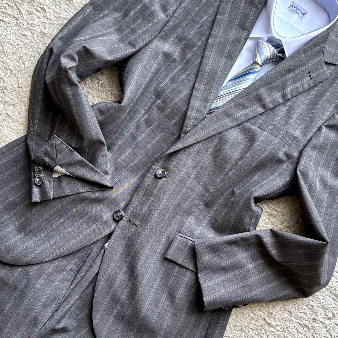 ヒューゴボス HUGO BOSS セットアップ スーツ 2B グレー 48