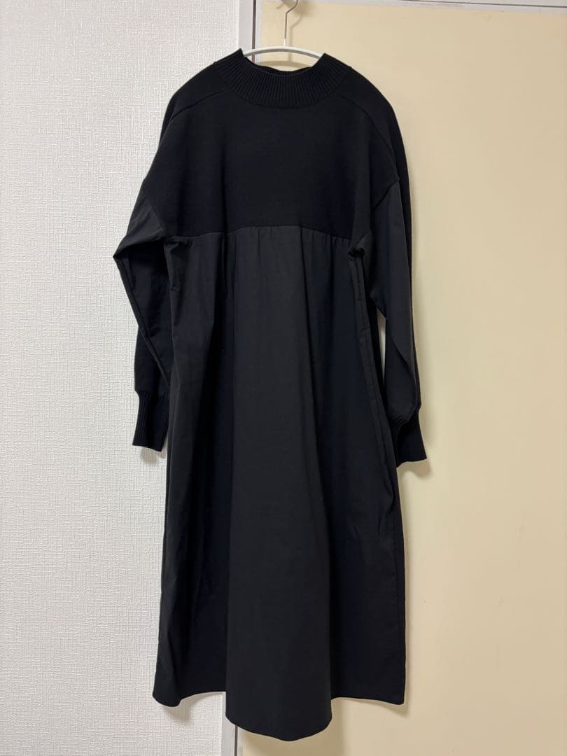 【試着のみ】BEARDSLEY ビアズリーモックネックニットコンビワンピース