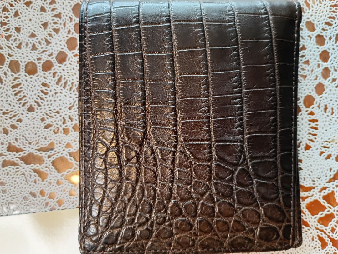 ゆ*た様 CYPRIS クロコダイルレザー 財布 ダークブラウン