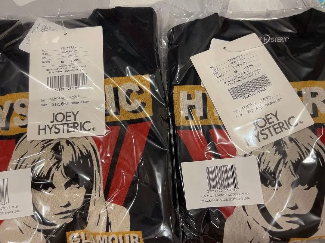 JOEY HYSTERIC ブラック S100cm M120cm トレーナー