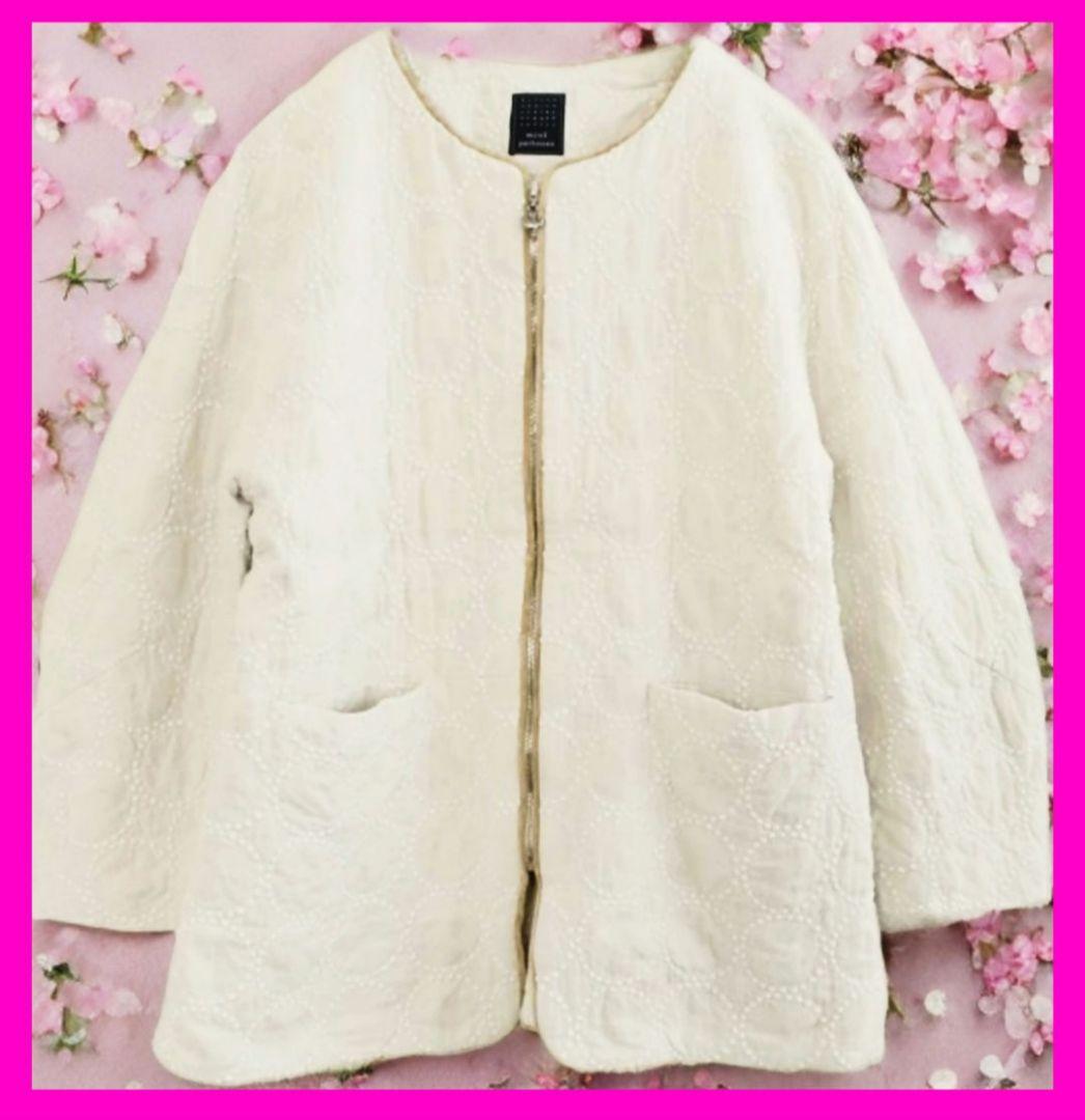 麻×ガーゼ風素材！ミナペルホネン ジャケット Sybillaシビラ タンバリン